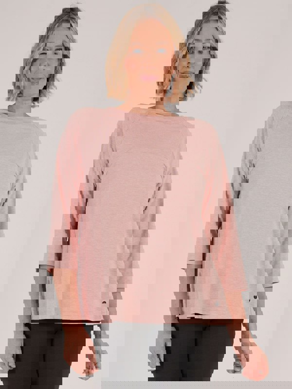 PennyPlain Athleisure Flex Lounge Raglan Top - Dusk