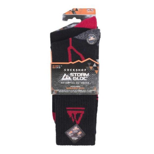 Storm Bloc 2 Pack Mens Super Soft Bamboo Trekking Hiking Socks for Boots