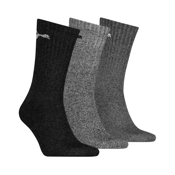 Puma Unisex Adult Crew Sports Socks (Pack of 3) - Grey