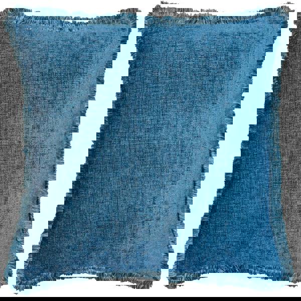 Riva Home Astbury Fringed Square Cushion Cover - Teal