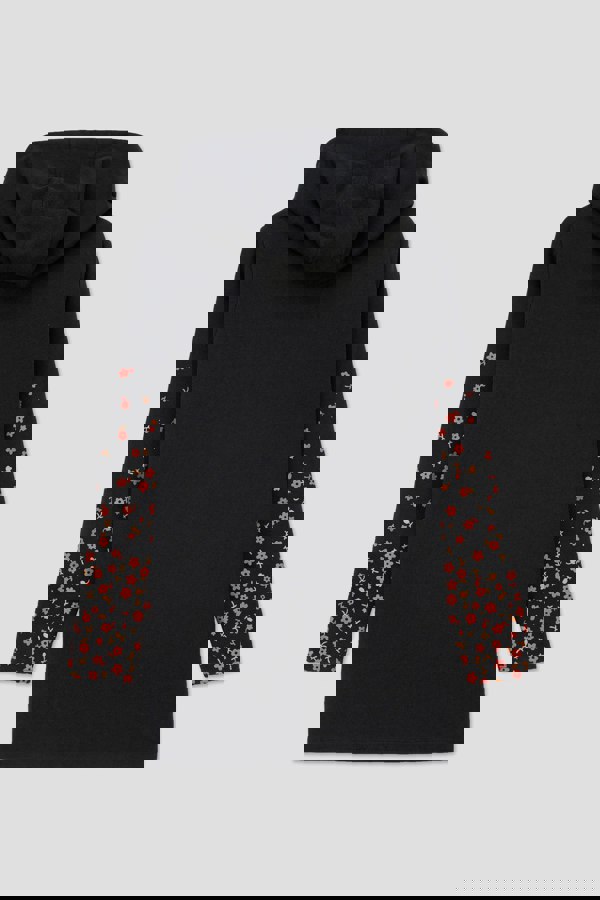 ENORSIA Women Longline Zip Front Hoodie