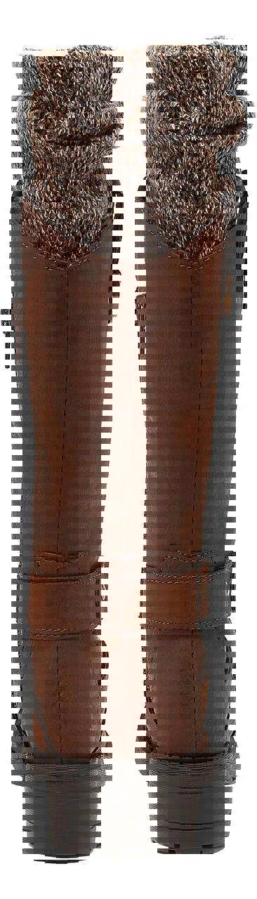 Rocket Dog Telsa Womens Tall Zip Up Mid Calf Biker Buckle Boots