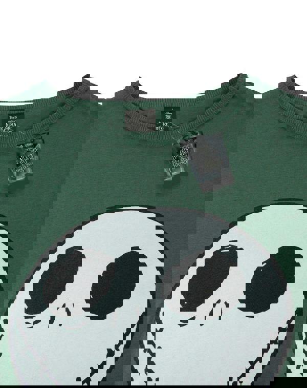 Disney The Nightmare Before Christmas Womens Green Jack Skellington Short Sleeved T-Shirt