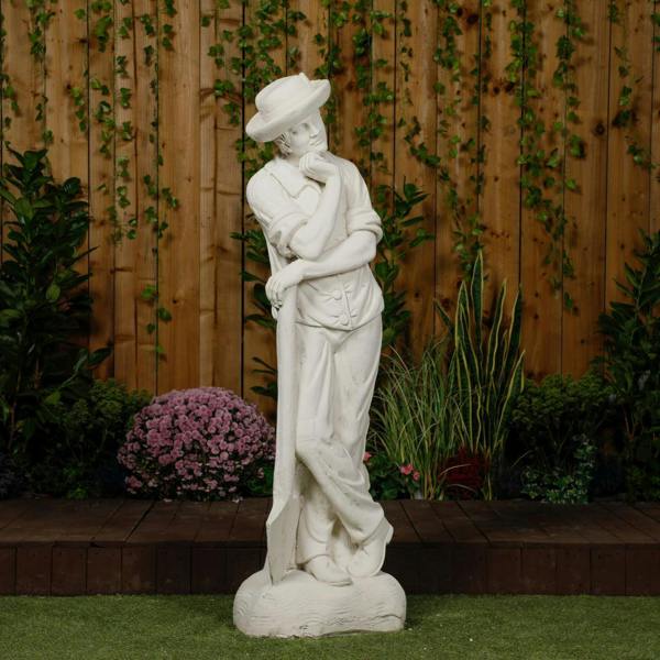 Farmer leaning on a spade Life size  Statue 55' or 139 cm
