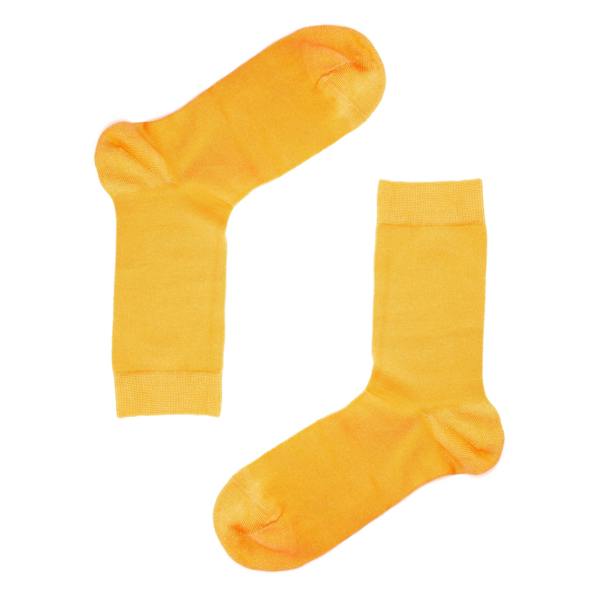 Jemsox Luxury Socks Multipack 3 Pairs / 5-Pairs Orange Plain Colour Men's Crew Socks Size 7-12