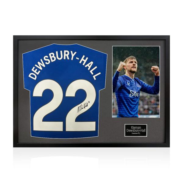 Kiernan Dewsbury-Hall Signed Everton Shirt Classic Frame