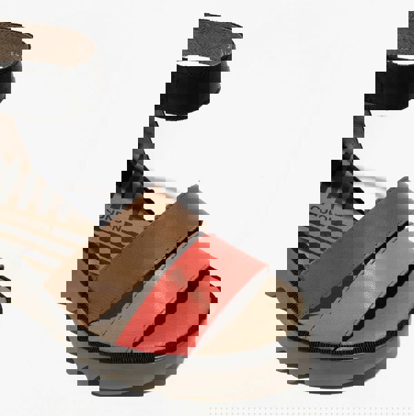 Fly London BONO290FLY Womens Wedge Sandals Raspberry/Ground/Black