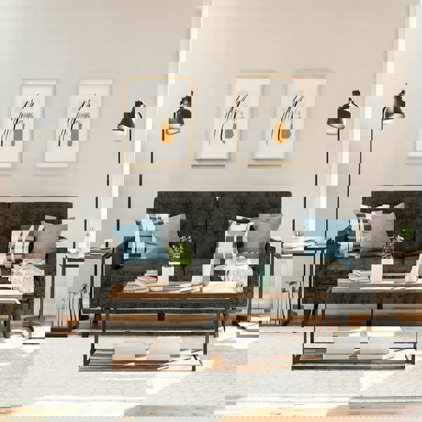 Dorel Home Quincy Coffee Table Weathered Oak