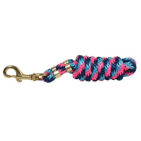 Shires Topaz Horse Lead Rope - Pink/Turquoise/Navy