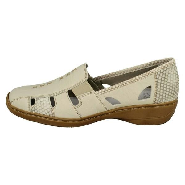 Rieker Ladies Rieker Cut Out Design Slip On Shoes 41385