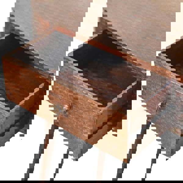 Artisan Furniture Solid Wood California Walnut Rounded Small Console Table