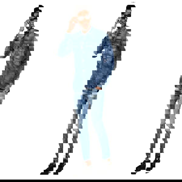 Dsquared2 Relax Dan Worker Pocket Shirt Navy Blue W32