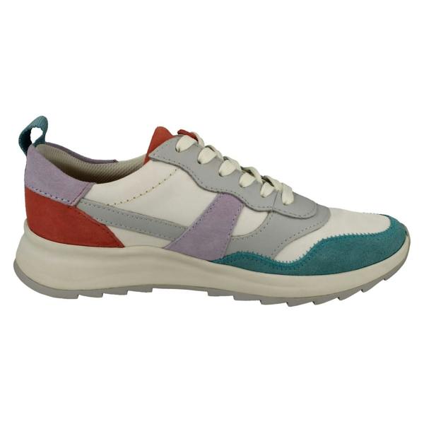 Clarks Ladies Clarks Retro Detailed MI-X EVA Lace Up Trainers DashLite Jazz