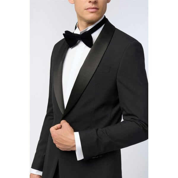 Limehaus Slim Fit Black Tuxedo Jacket