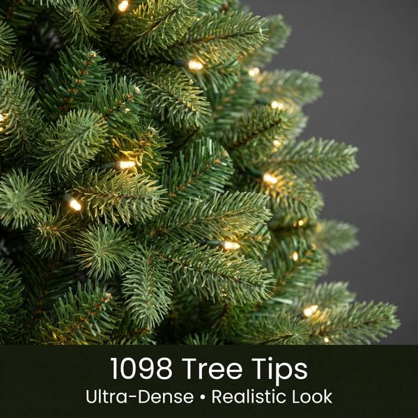 Outdoor Living Richmond Fir Winter Pre-Lit Artificial Christmas Tree
