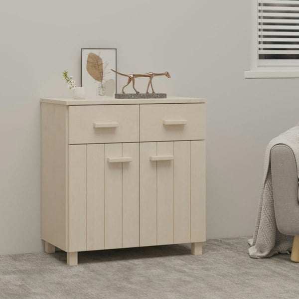 Berkfield Sideboard HAMAR Honey Brown 79x40x80 cm Solid Wood Pine