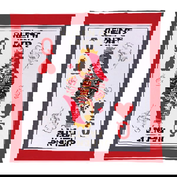 BritishmadeGifts Queen of Farts Playing Card Design - Luxury Fleece Blanket 150cm X 150cm