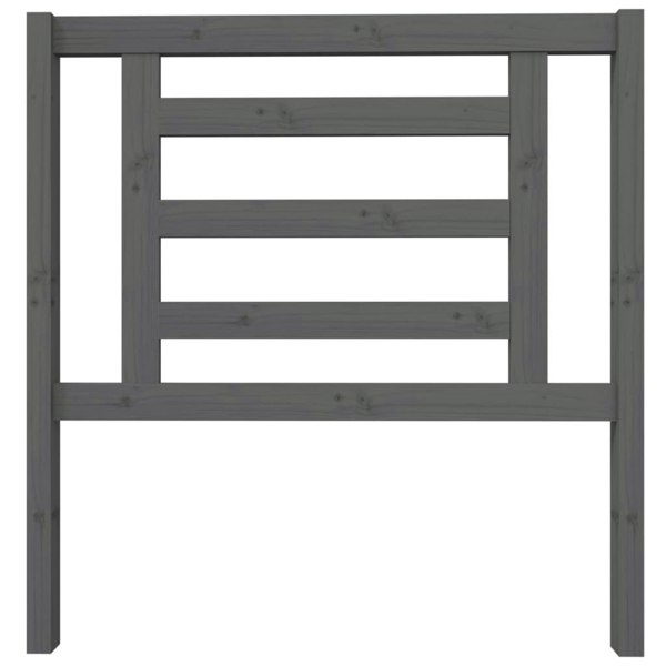 Berkfield Bed Headboard Grey 96x4x100 cm Solid Wood Pine