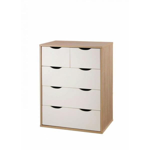 Timber Art Design Alton 3+2 Drawer Bedroom Cabinet Bedside Chest Of Drawers