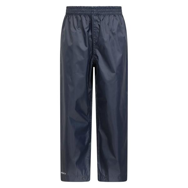 Mountain Warehouse Childrens/Kids Pakka II Waterproof Over Trousers - Navy - 