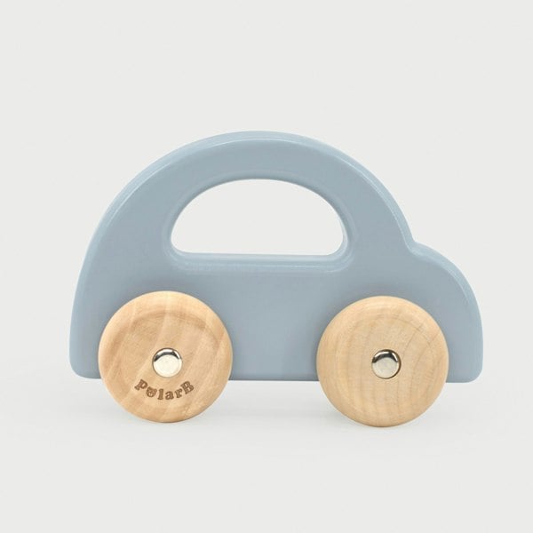 Polar B Wooden Car Blue