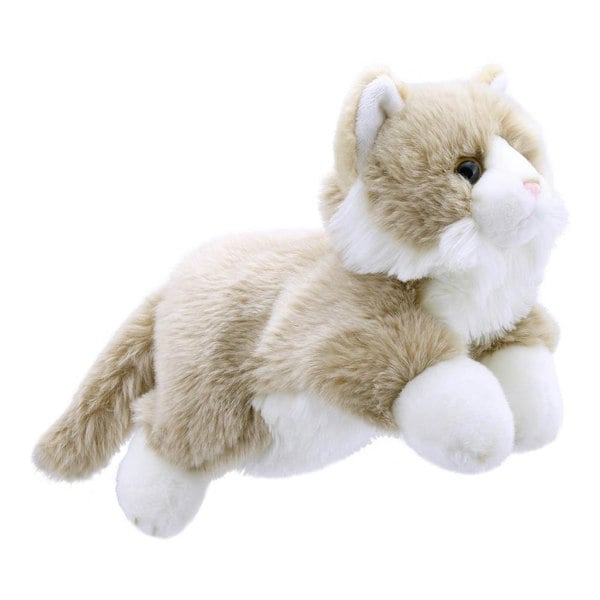 The Puppet Company Cat - Beige & White - Full-Bodied