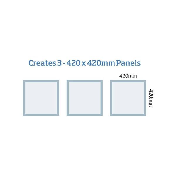 Cheshire Mouldings MWPKT1 Primed Wall Panel Kit (T) 35mm (W) 420mm (L) 420mm