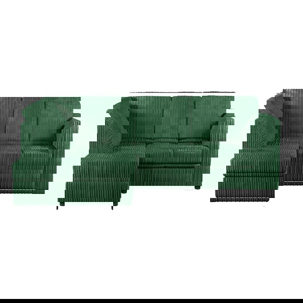Furnishings For Less Luxor Cord Fabric 4 Seater Corner Sofa Full Back