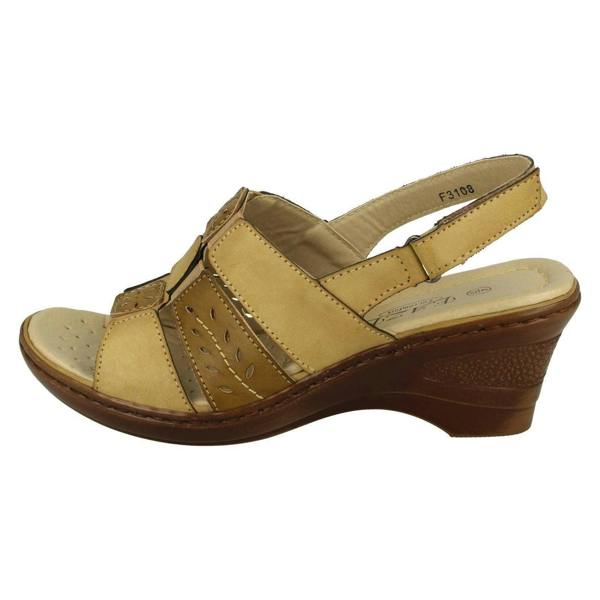 Eaze Ladies Eaze Casual Sling Back Heeled Sandals