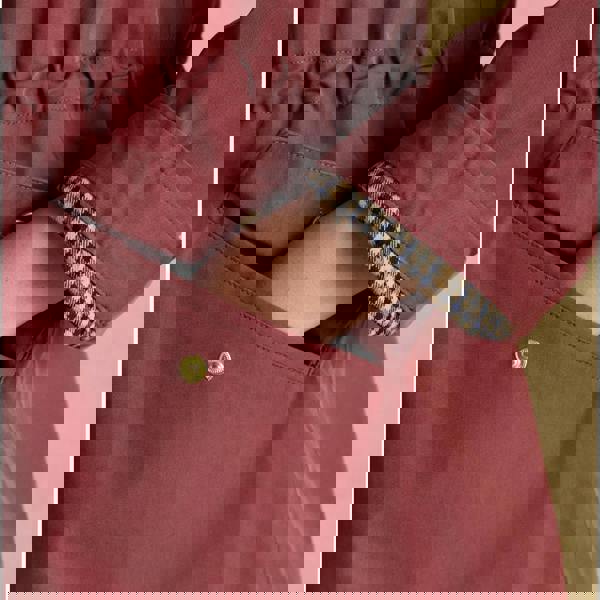 Joules Joules PORTWELL Waterproof Hoodie Raincoat With Adjustable Waist Oxblood