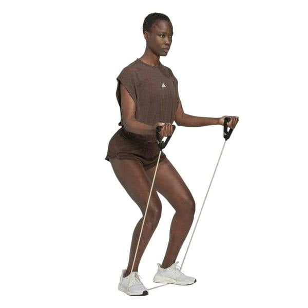 Adidas Womens/Ladies Cotton Blend Running Shorts - Brown - 
