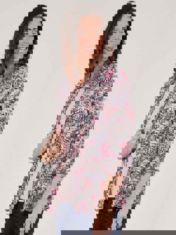 TIGI-Wear Leaf All-over-print Shrug