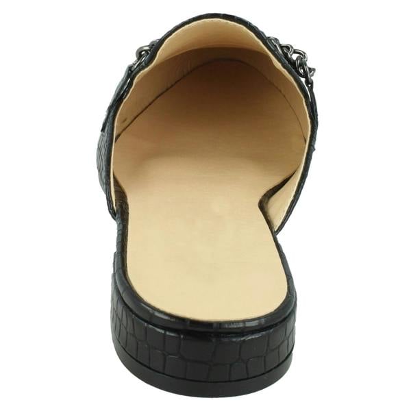 Spot On Ladies Spot On Wide Fit Open Back Mules F80536