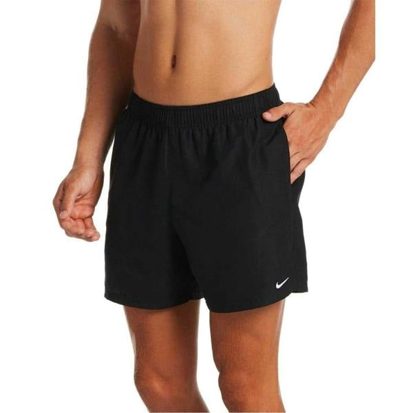 Nike Mens Embroidered Logo Regular Swim Shorts - Black - 