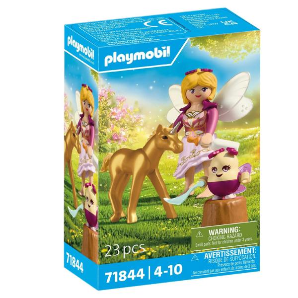 Golden Unicorn Foal with Fairy - 71844 Playset