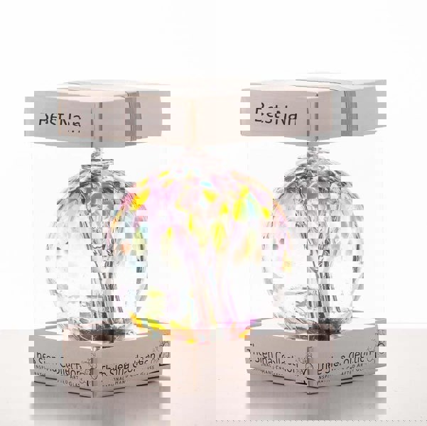 10cm Spirit Ball - Best Nan - Multicoloured Pink