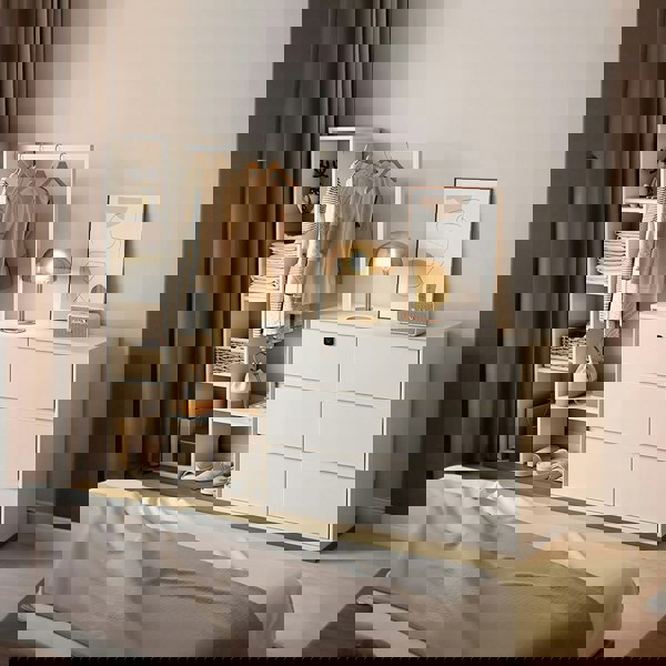 Hiroshi Coat Rack With Storage, Wardrobe With Coat Stand-Rit Concept-Rit Concept