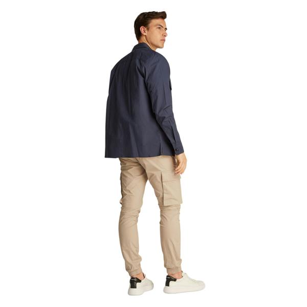 Calvin Klein Mens Cotton Overshirt - India Ink - 