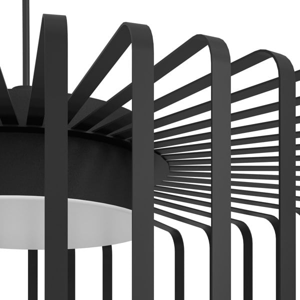 EGLO Ginestrone-Z Black Steel RGB Pendant Light