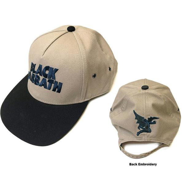 Black Sabbath Wavy Classic Band Logo Snapback Baseball Cap