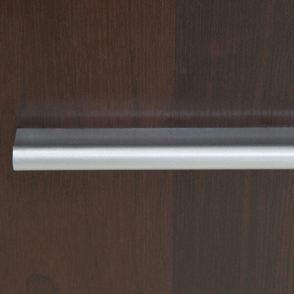 Wyld Haus Sonderborg Dark Mahogany Display Cabinet 2 Doors 3 Drawers