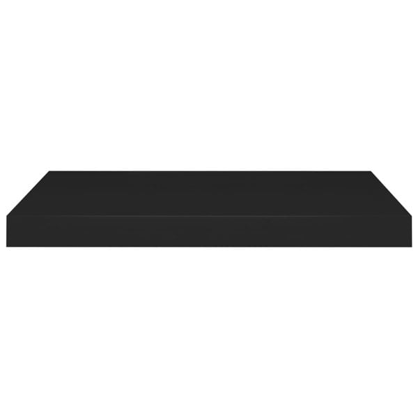 Berkfield Floating Wall Shelves 4 pcs Black 60x23.5x3.8 cm MDF
