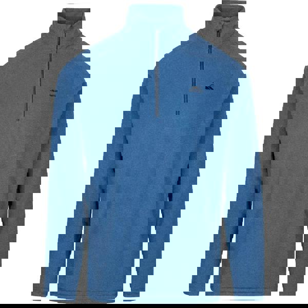 Trespass Mens Keynote Anti Pilling 1/4 Zip Fleece Top - Harbour Blue