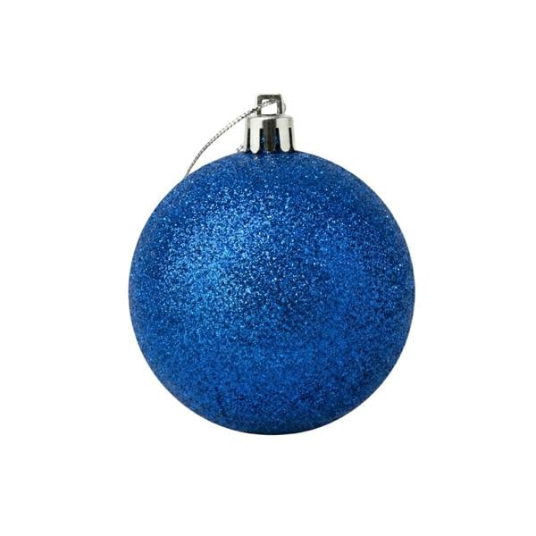 2cm Dark Blue Glitter Christmas Bauble for Tree, Home Decor and Seasonal Displays image 1