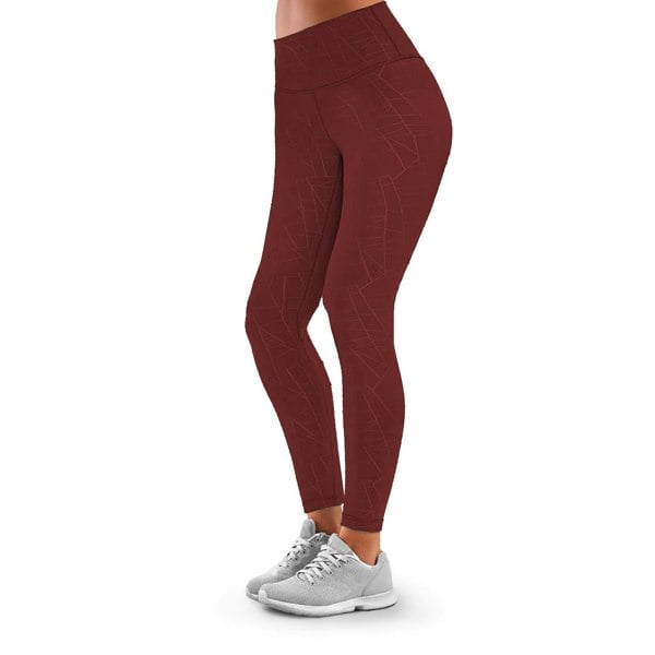 OOOOO Women's Workout Leggings Highwaist Side Pockets & Line Effect,Mudstone