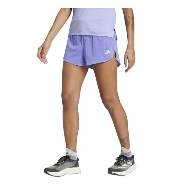 Adidas Womens/Ladies Adizero Running Shorts - Cobalt Blue - 