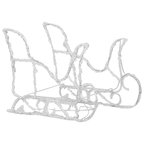 Berkfield Reindeers & Sleigh Christmas Decoration 320 LEDs Acrylic
