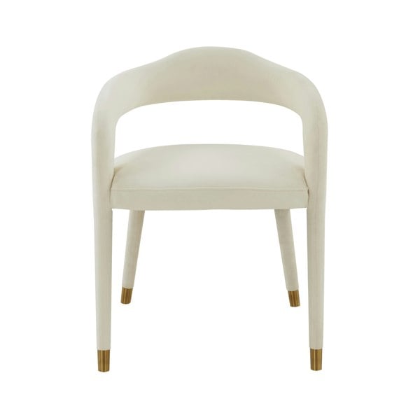 Furniture Edit Lucia Cream Velvet Dining Chair