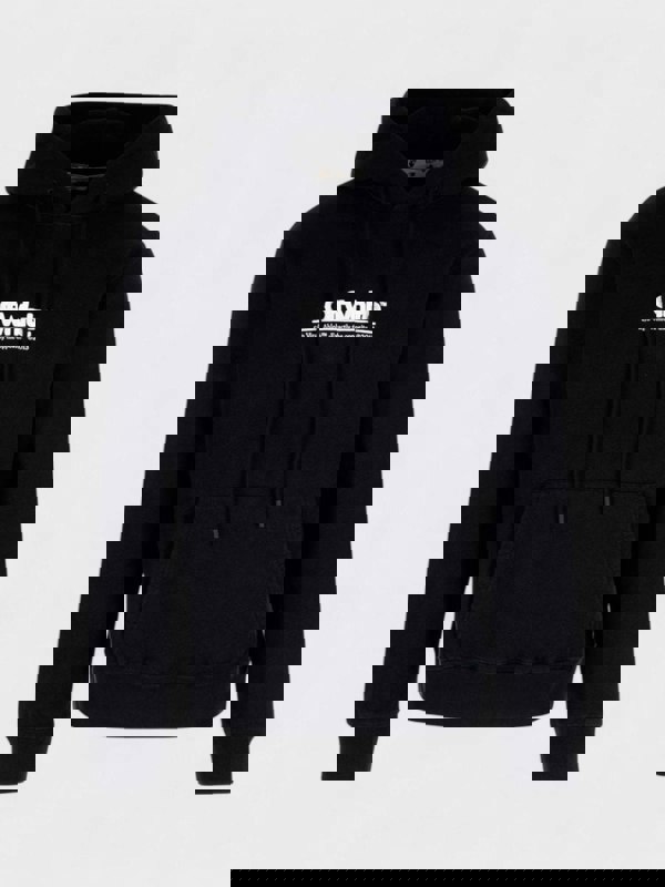 Off - White Chunky Logo Slim Hoodie Black White - Supplied FashionOff - White
