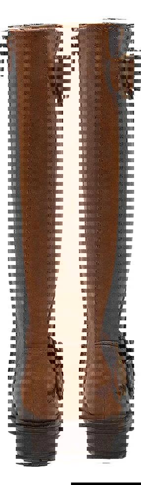 Rocket Dog Berry Womens Tall Zip Up Mid Calf Biker Buckle Boots